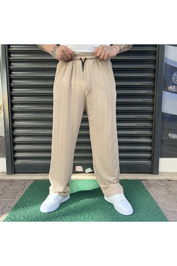 Erkek Saç Örgü Baggy Eşofman - 6