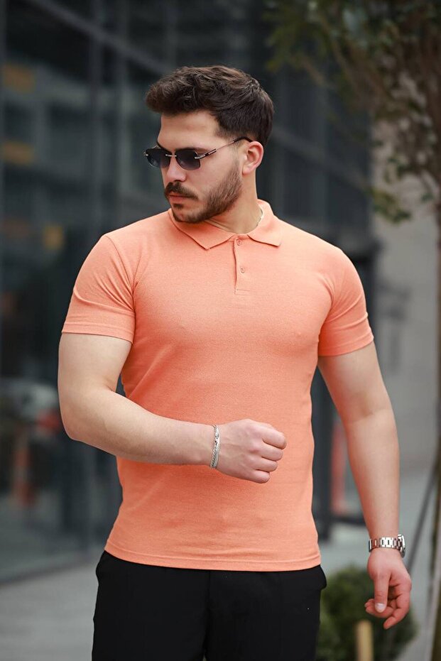 Eco Polo Neck Orange