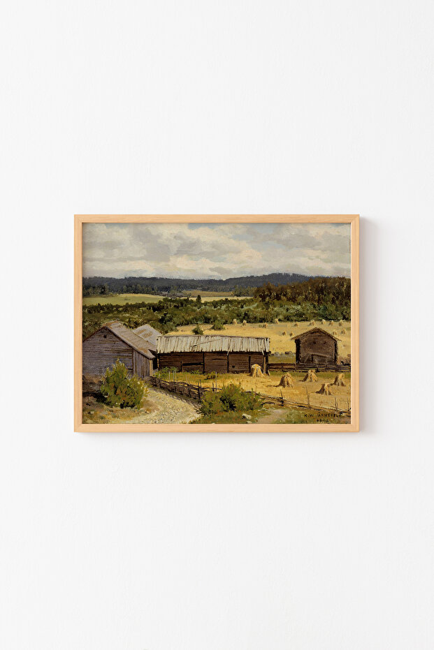 Rye Field - Wooden Patterned Frame