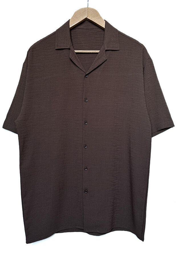 New Season Men's Oversize Cotton Summer Short Sleeve Shirt