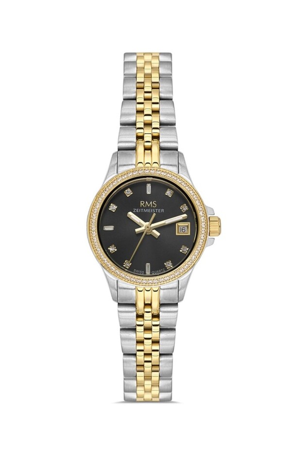 Zeitmeister Rms.1.Ag1604.08 Jeweled Design Sapphire Glass Steel Band Steel Case 5 Atm Water Resistant