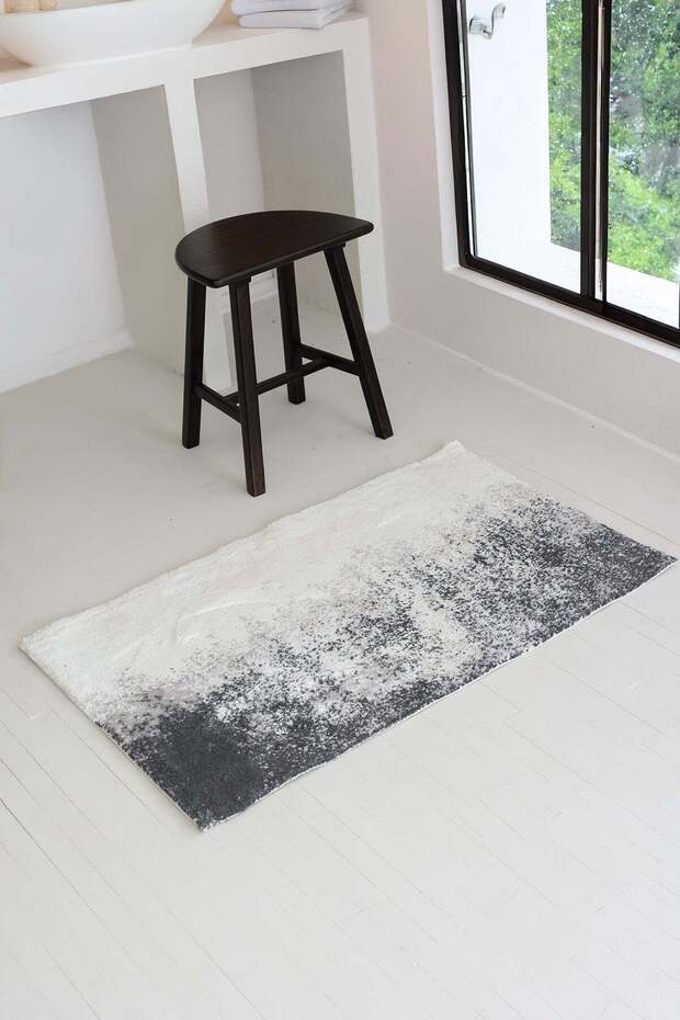 Nera Single Bath Mat 60X100 Dark Gray