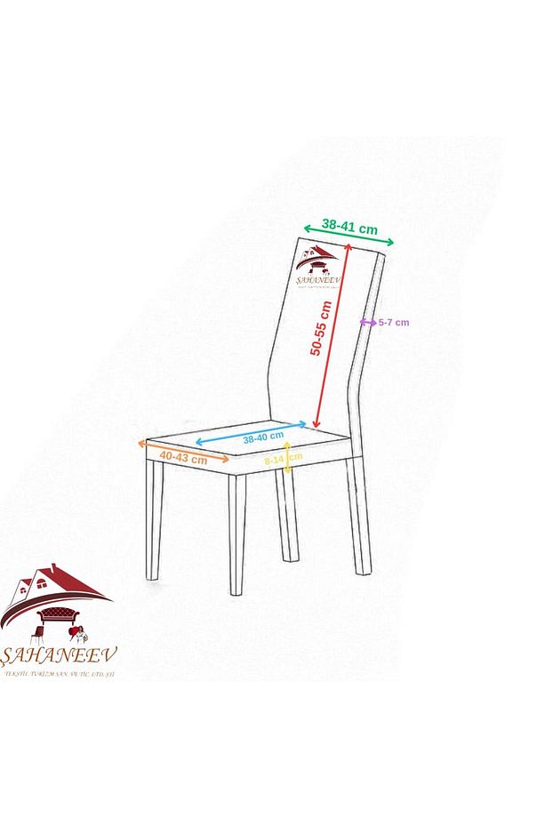 Mikro Kumaş Sandalye Kılıfı (6 ADET) - 4