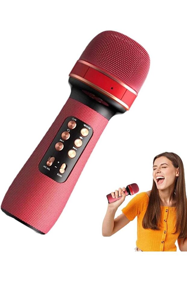 Wireless Portable Karaoke Microphone 7-in-1