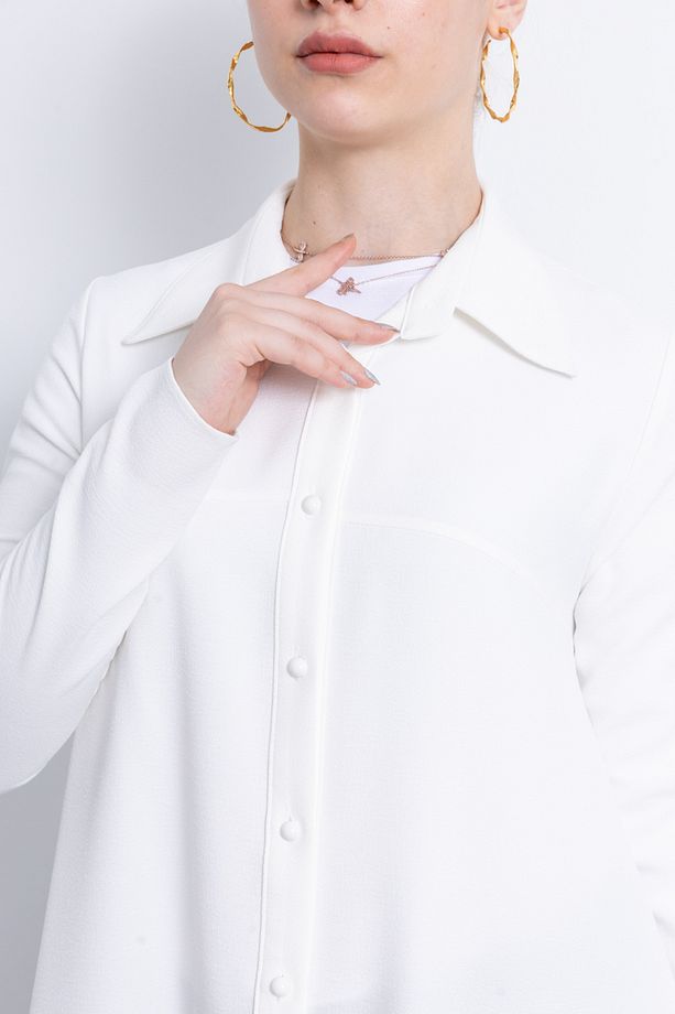 Kadın Krep Kumaş Tunik 1230 - 4