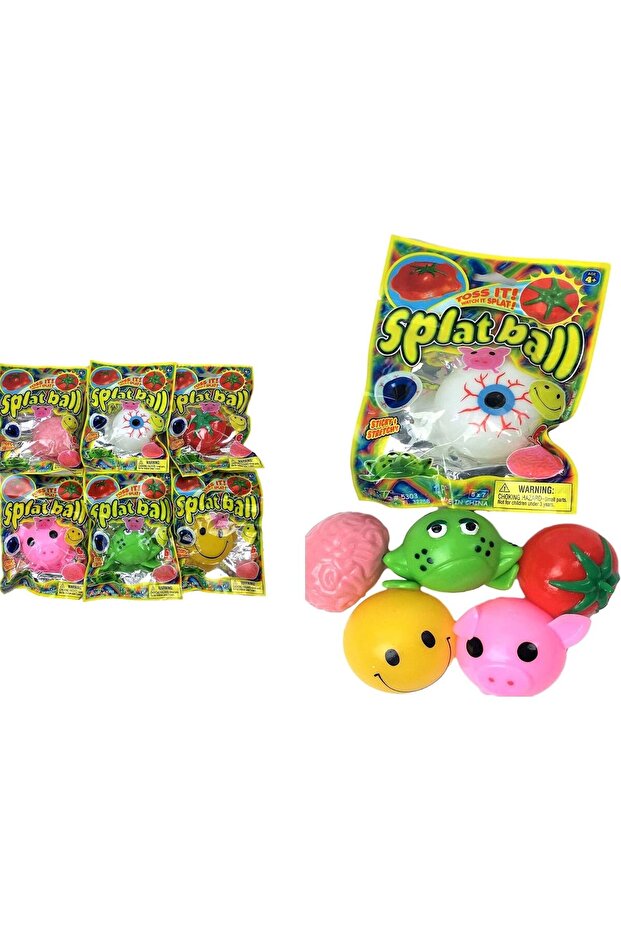 Splat Balls, Toss It and watch it Splat -Pack of 6