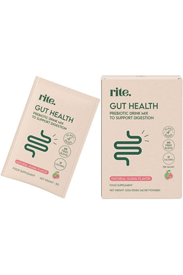 GUT HEALTH Prebiotic drink mix for digestion 15 Sachets
