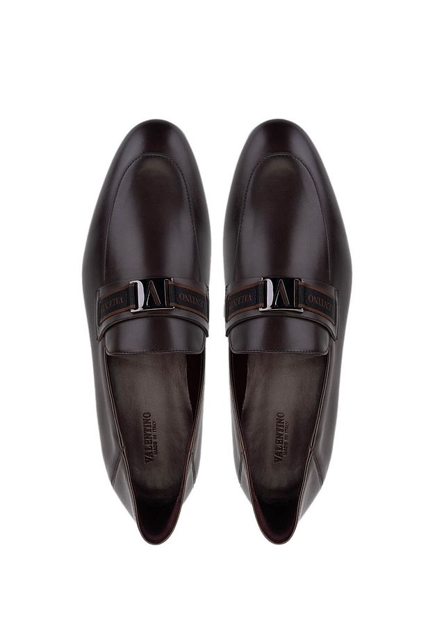 Erkek Hakiki Deri Kahverengi Loafer Ayakkabı - 5