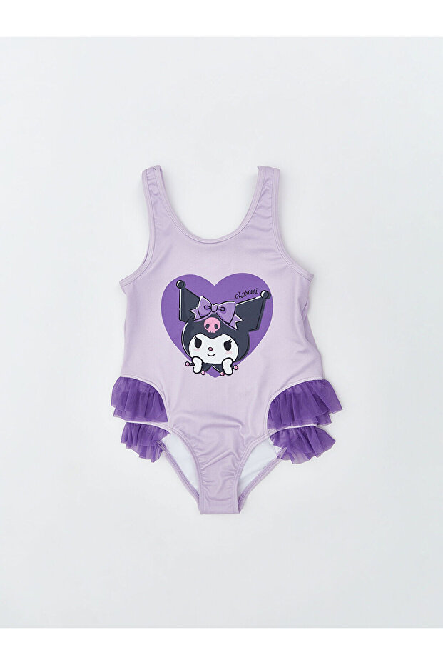Lcw Kids Kuromi Printed Girl's Swimsuit
