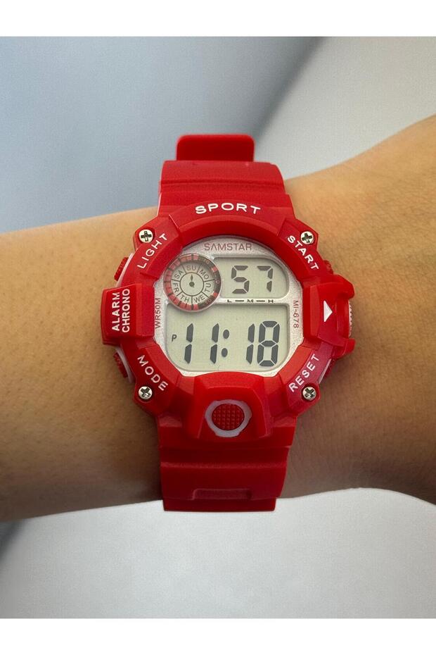Alarm-Light-Stopwatch-5 Atm Waterproof-Gift Children's Wristwatch