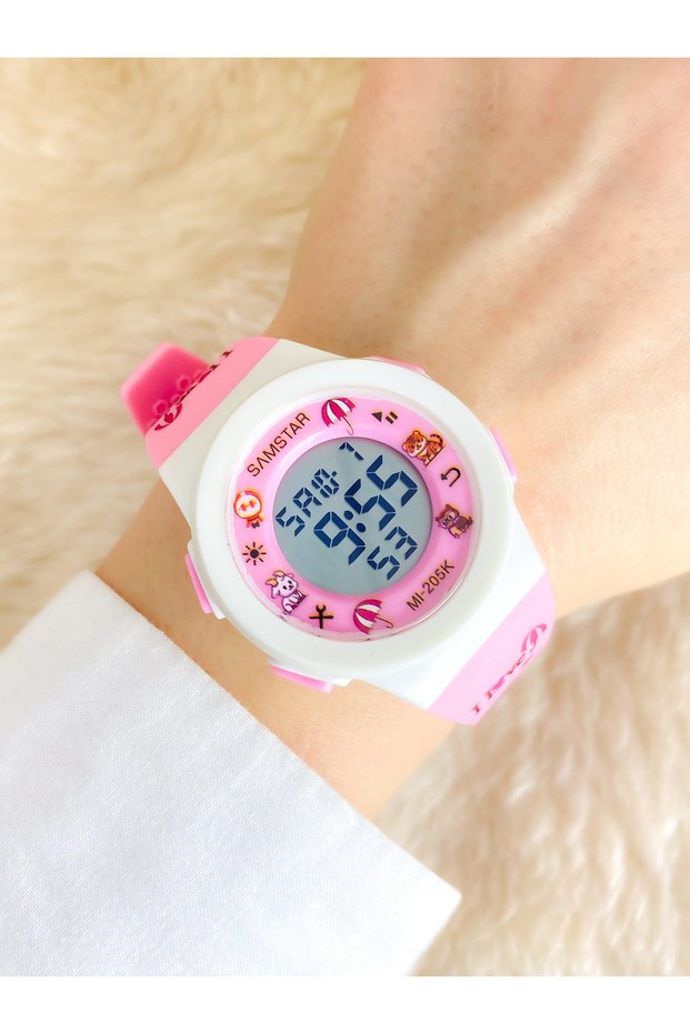 Alarm-Light-Stopwatch-5 Atm Waterproof-Gift Children's Wristwatch