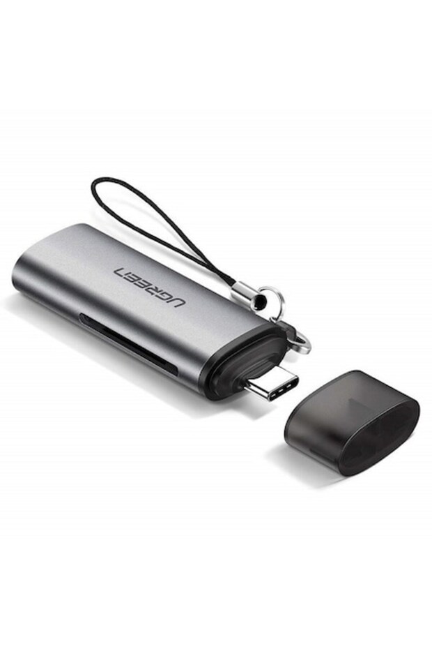 Card reader UGREEN CM184, micro SD / SD, connector USB-C, 5Gbps, Silver - 1