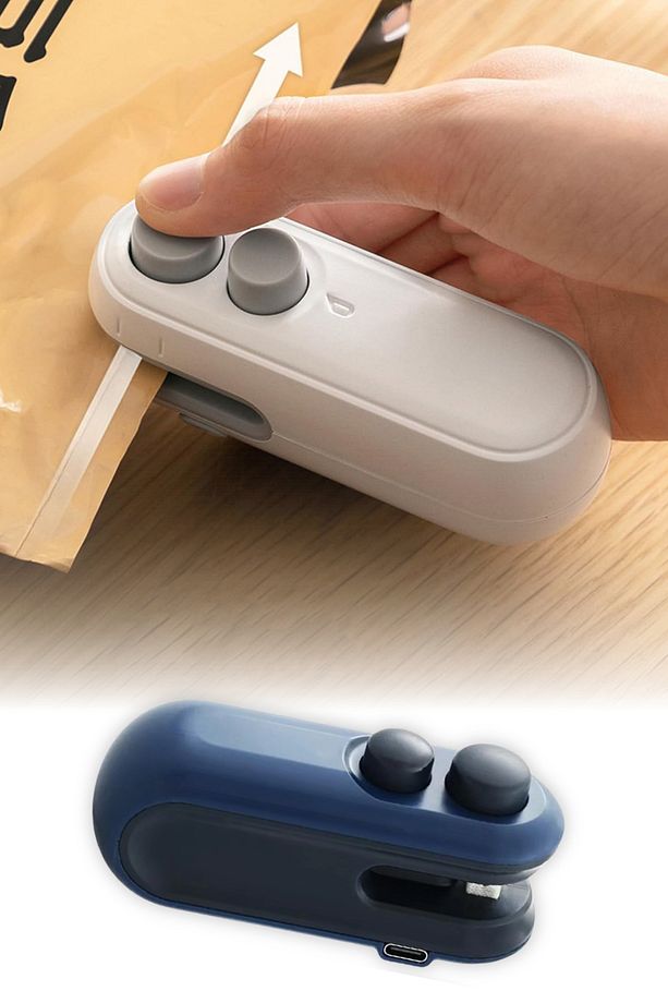 Poşet Kapatıcı Isıtıcı Sealer Kapatma Makinesi Pilli Poşet Ağzı Kapatma Mühürleme Makinası - 1