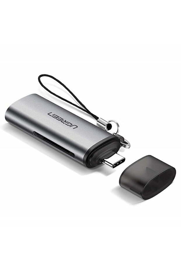 Card reader UGREEN CM184, micro SD / SD, connector USB-C, 5Gbps, Silver - 2