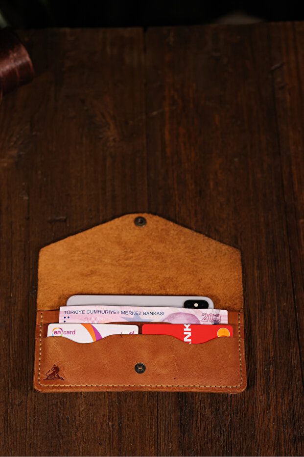 Genuine Leather Handmade Long Wallet – Stylish and Durable for Women & Men