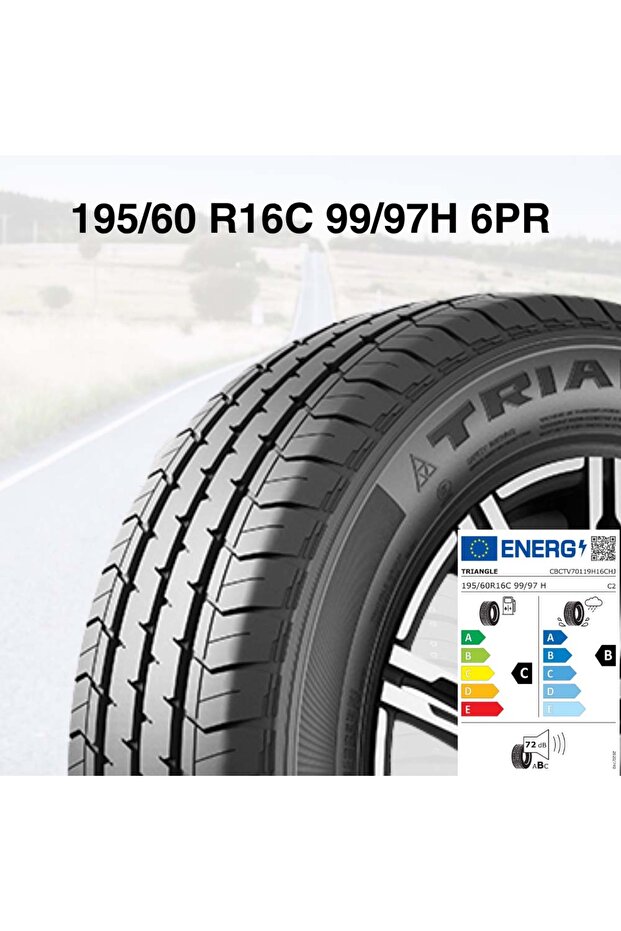 195/60 R16 C 99/97H 6PR Triangle Connex Van TV701 Yazlık Lastik 2024 Üretim (1 ADET) - 1