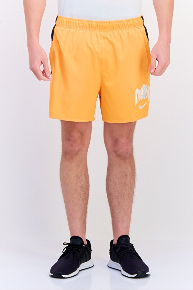 Men Standard Fit Outdoor Shorts, Orange