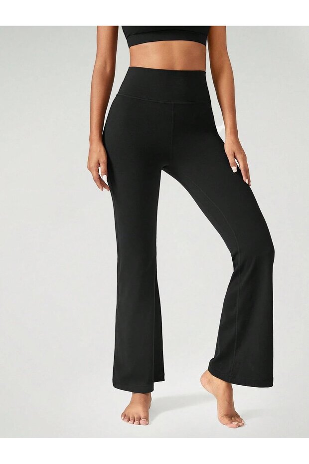 High Waist Spanish Leg Sports Leggings | Flexible & Recovery