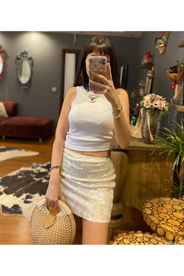 Trend Pullu Mini Etek - 4