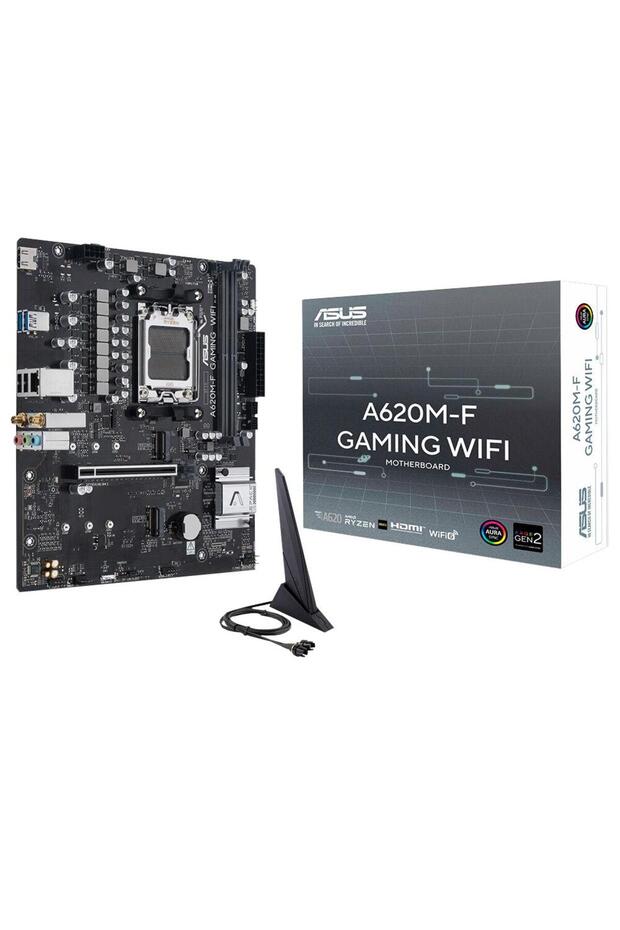 Asus prime a620m-f gaming wifi 8000mhz ddr5 socket am5 m.2 hdmi matx motherboard