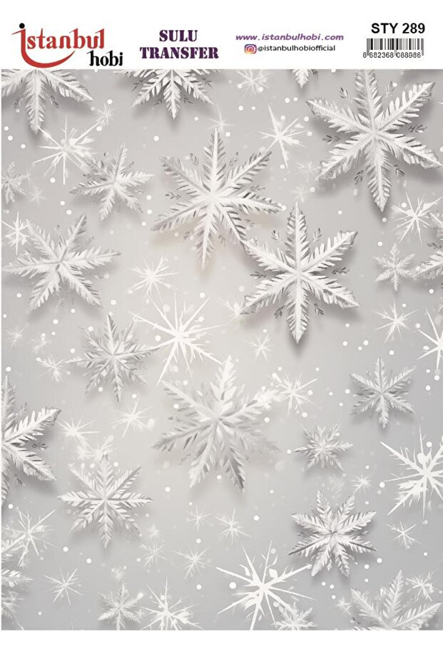New Year's Water Transfer 25X35Cm Sty289