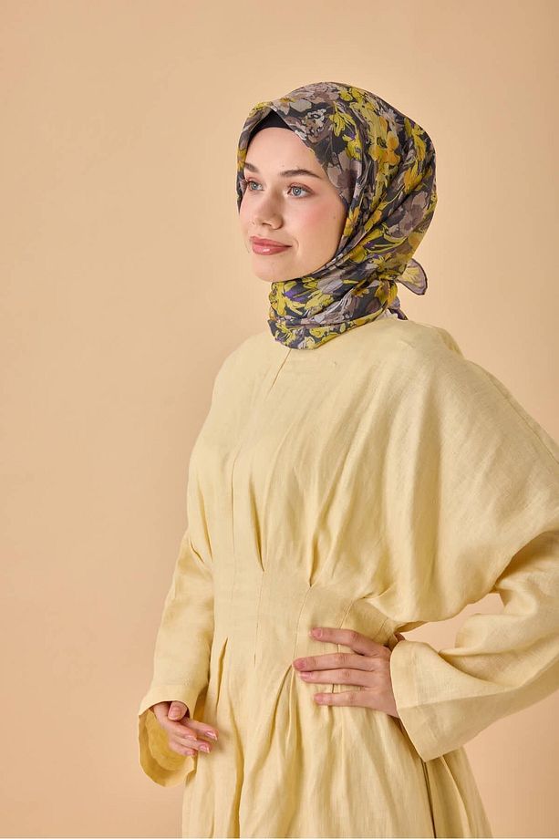 Bodrum Desen Soft Pamuk Eşarp - 3