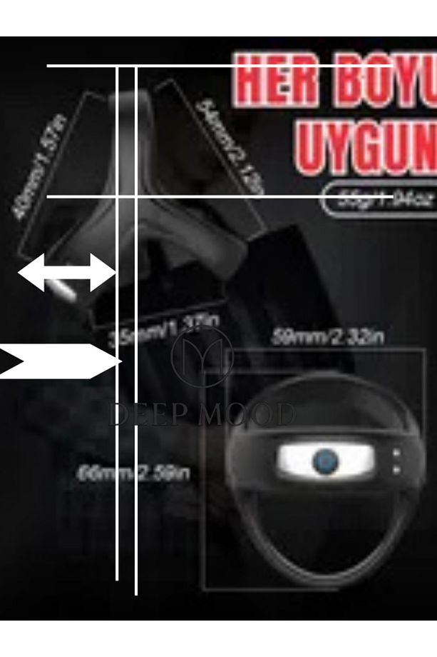 Şarjlı Su Geçirmez 10 Farklı Titreşim Modlu Klitoris Uyarıcı Titreşimli Testis ve Penis Yüzüğü - 6
