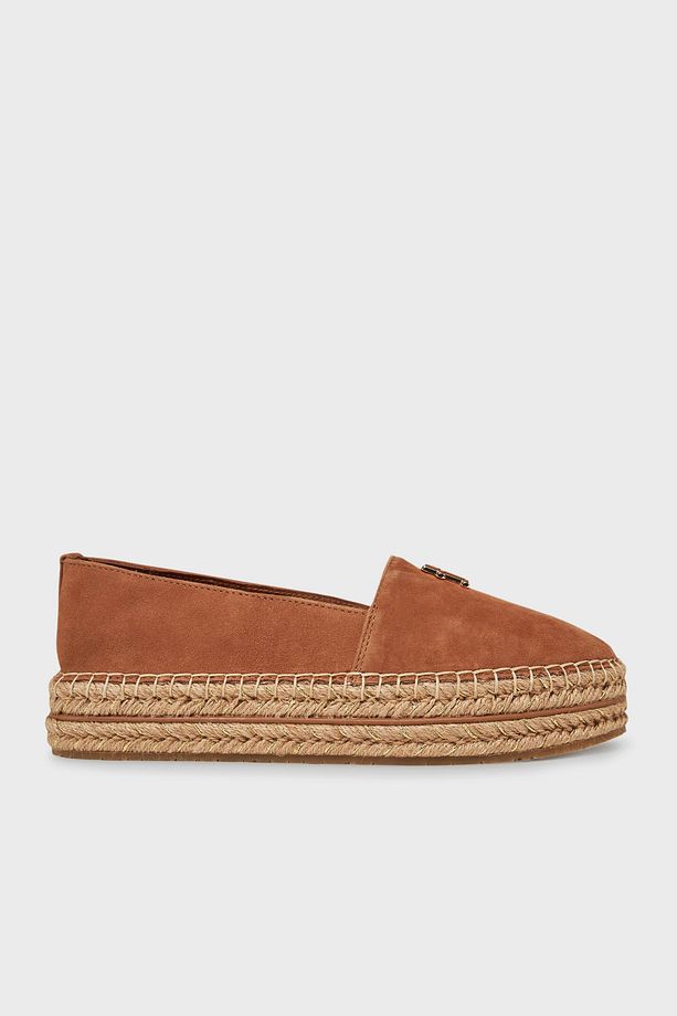 Hakiki Deri ve Süet Detaylı Paltform Taban Espadril AYAKKABI FW0FW08586 GU9 - 1