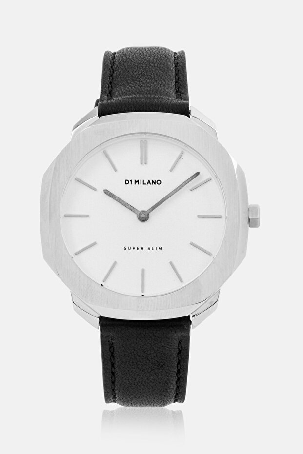 Women SSLL03 Super Slim Leather Analog Watch 36mm, Black - 1