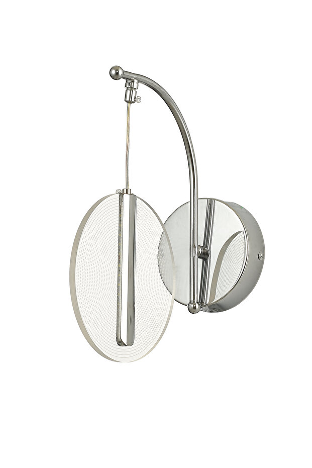 Lovena Ledli Modern Lüks APLİK (3 Renk Led; Sarı-Beyaz-Gün ışığı) - KROM - 2