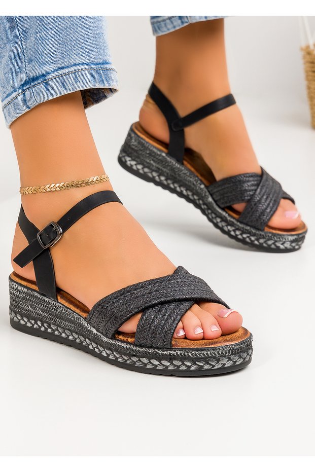 Sandale dama negre A013