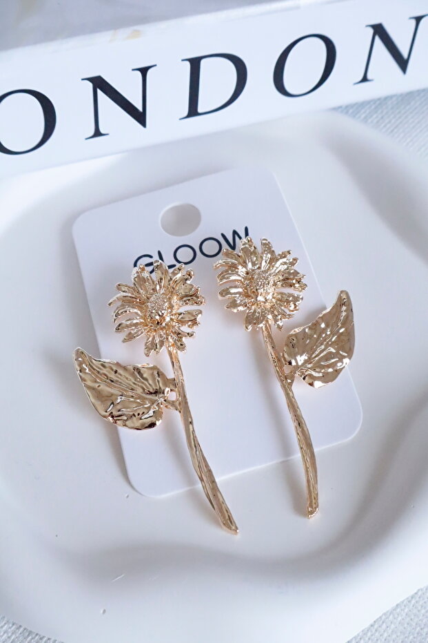 Women's Earrings Long Sunflower 8cm Earrings