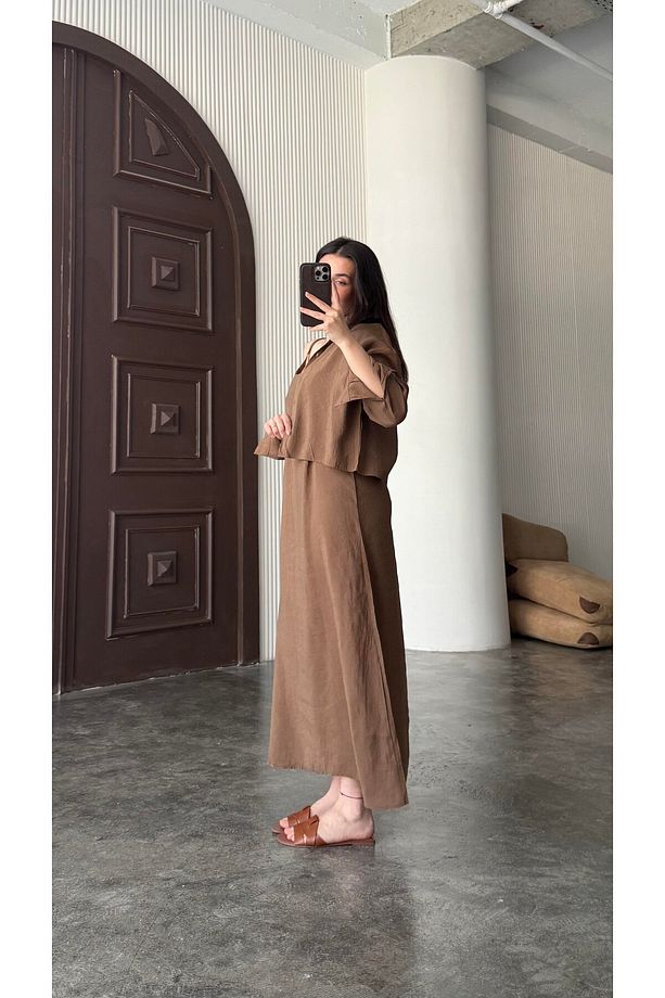 Ayarlanabilir Askılı , Modal , Gömlek - Elbise Takım “slim Fit” - 7