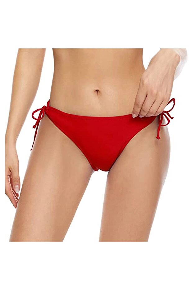 Red bikini with adjustable string - 4