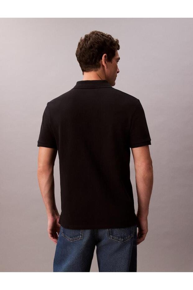 Pánská černá polo trička - 4