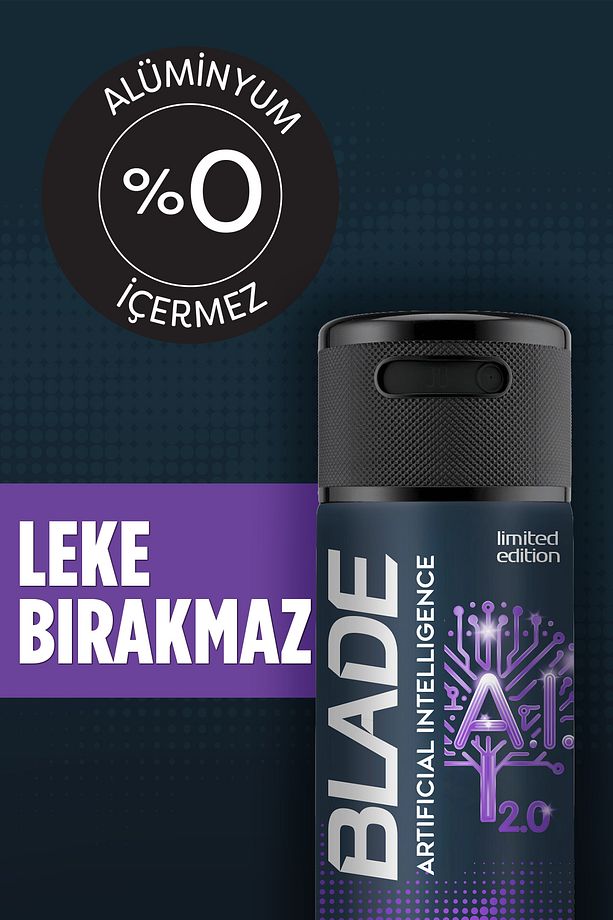Artificial Intelligence 2.0 Erkek Deodorant 4x150 Ml Hızlı Kurur, Leke Bırakmaz - 2