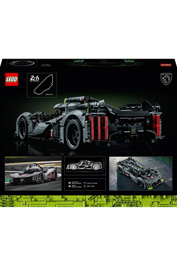 ® Technic PEUGEOT 9X8 24H Le Mans Hybrid Hypercar 42156 - 18+ Model Yapım Seti (1775 Pr) - 4