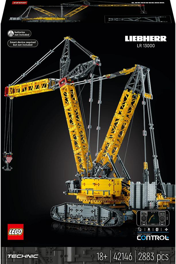 ® Technic Liebherr Paletli Vinç LR 13000 42146 - 18+ Oyuncak Model Yapım Seti (2883 Parça) - 4
