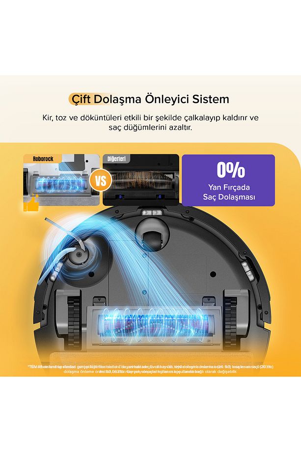 Q8 Akıllı Robot Süpürge Siyah 10.000 Pa HyperForce Emiş Gücü - 4