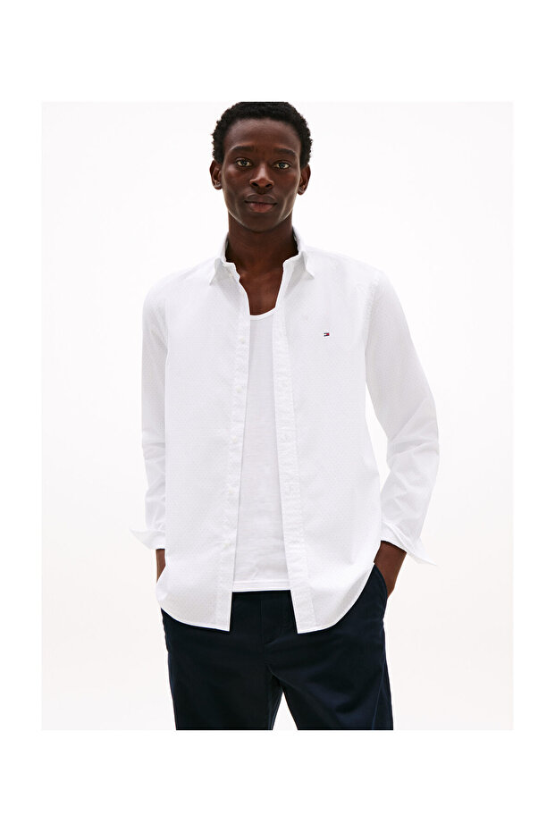 KOSZULA FLEX POPLIN FAKE SOLID RF - 5