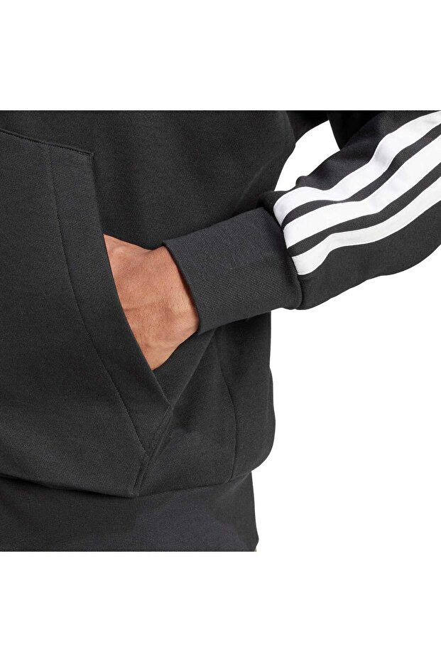 Essentials 3-Stripes Polar Kapüşonlu Üst - 6