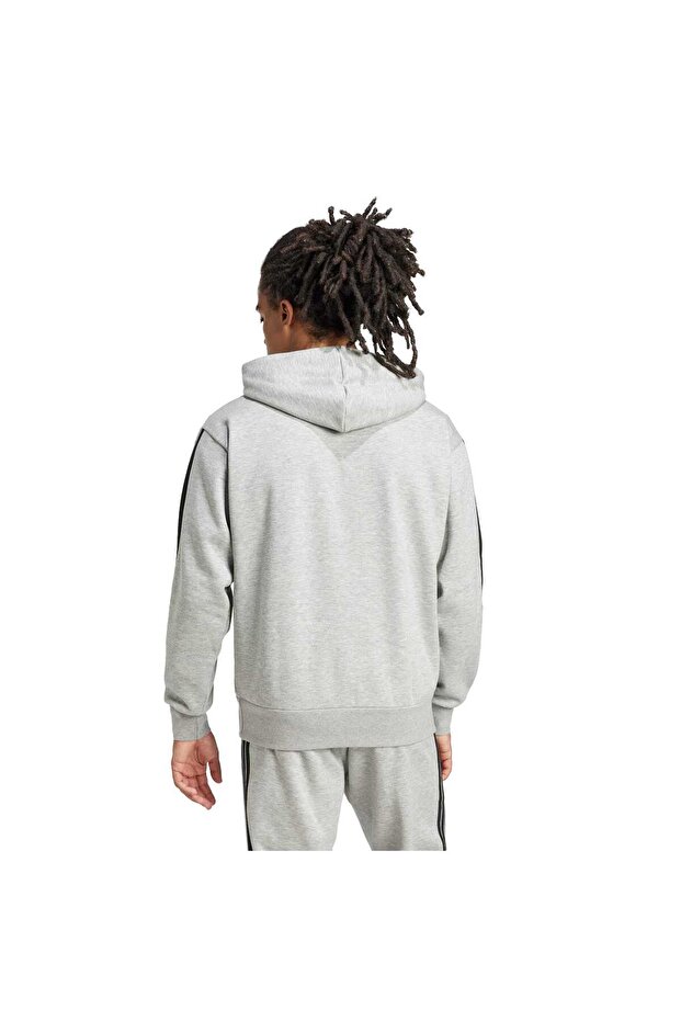 Essentials 3-Stripes Polar Kapüşonlu Üst - 4
