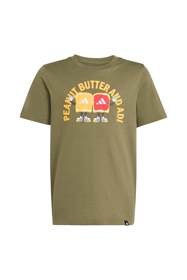 Boys Crew Neck T-Shirt With Graphic Print - Cotton - Short Sleeves