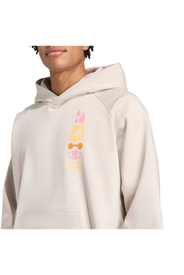 Power Graphic Kapüşonlu Üst - 5