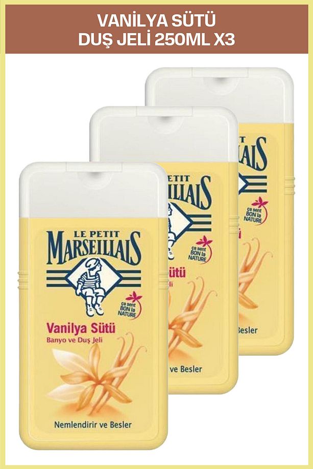 Vanilya Sütü Duş Jeli 250 ml X 3 Adet - 1