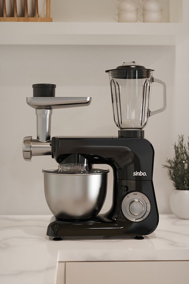 SMX-2775 Çok Amaçlı Mutfak Şefi ( Hamur - Kıyma - Blender Makinesi ) - 7