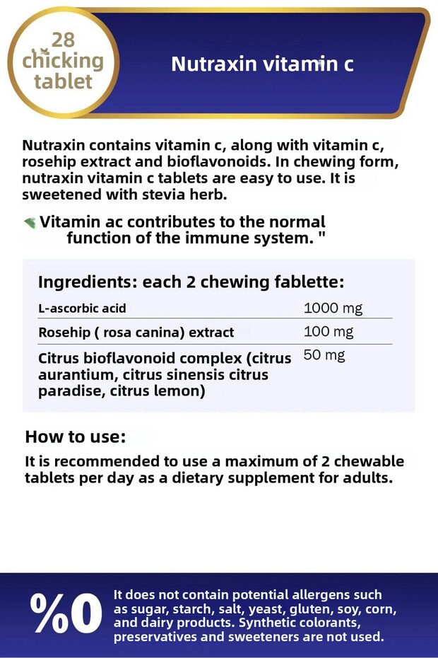 Vitamin C 28 Chewable Tablet - 8