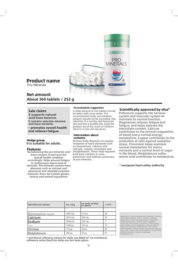 جهاز لوحي Pro Minerals 360 - 6