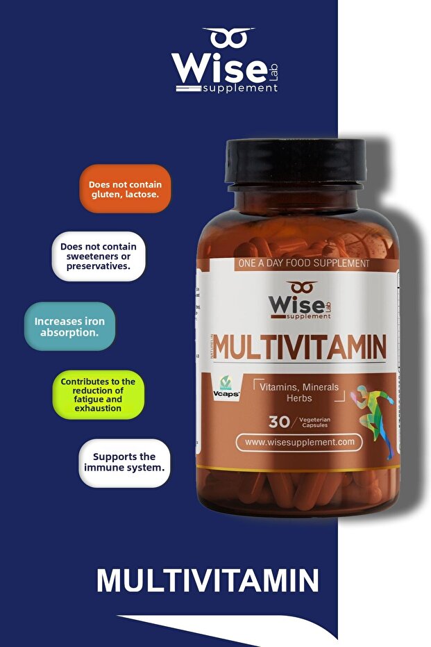 فيتامينات عشبية متعددة 30 كبسولة عشبية - 2