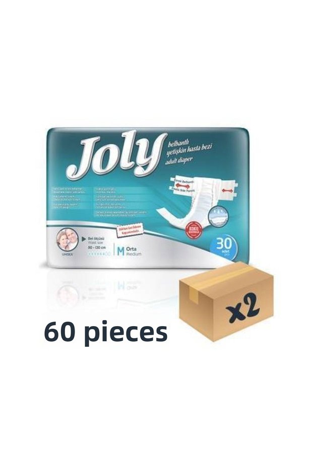Adult Diapers with Waistband Medium 30 Pieces-2 Pieces